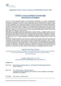 FASTER: un nuovo paradigma di monitoraggio ambientale da
