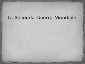 La Seconda Guerra Mondiale