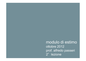modulo di estimo - Alfredo Passeri