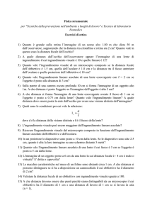 Esercizi - Dipartimento di Fisica