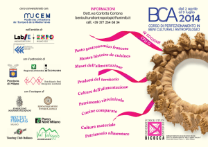 Patrimonio alimentare Patrimonio vitivinicolo Cultura materiale
