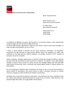 Roma, 31 gennaio 2012 Dottor Claudio Picucci Resp. Risorse