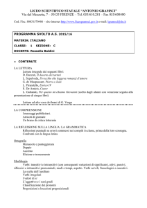 LICEO SCIENTIFICO STATALE “ANTONIO GRAMSCI” Via del