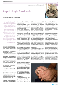 La psicologia funzionale