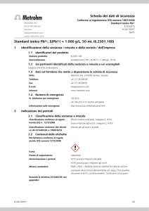 Scheda dei dati di sicurezza - Login