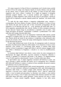Nel campo magnetico le linee di forza