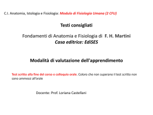 Programma Fisiologia Umana