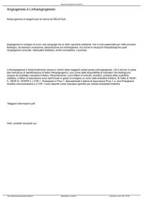 Angiogenesi e Linfoangiogenesi