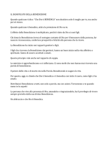 Il significato della benedizione - AC