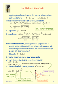 oscillatore smorzato