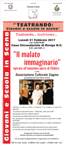 "Il malato immaginario", ispirato all`omonima opera di Molière