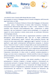 Curriculum Vitae di Luca Gallo