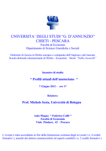 universita` degli studi “g. d`annunzio”