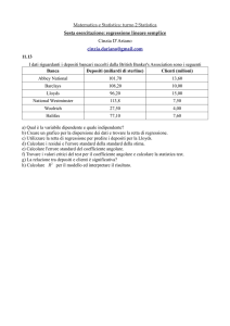 Esercizi su regressione