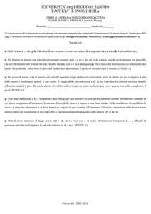 UNIVERSITA` degli STUDI del SANNIO FACOLTA` di
