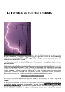 Forme e Fonti di Energia - istituto comprensivo di calcinaia