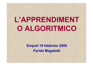 L`APPRENDIMENT O ALGORITMICO