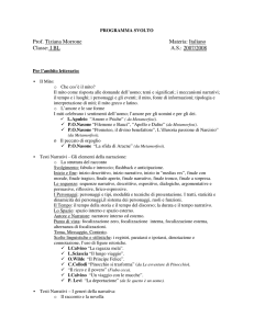 Programma svolto Italiano