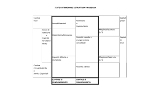 Schema Stato Patrimoniale e Struttura Finanziaria