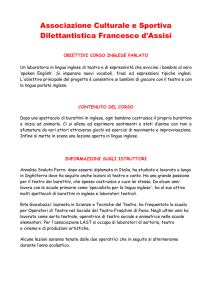 Scarica scheda informativa - Associazione Culturale e Sportiva