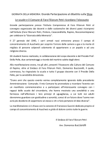 GIORNATA DELLA MEMORIA - Comune di Fara Filiorum Petri