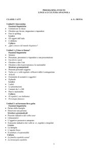 1 PROGRAMMA SVOLTO LINGUA E CULTURA SPAGNOLA
