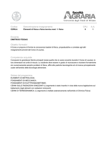 Programma ed informazioni