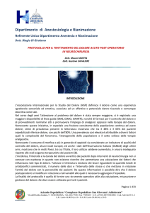 protocolli neurochirurgia - Azienda Ospedaliera San Giovanni