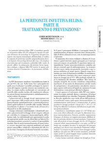 la peritonite infettiva felina. parte ii. trattamento e