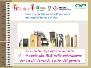Valutazione del rischio tenendo conto del genere - CIIP