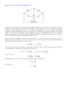 Descrizione del Ponte di Wheatstone
