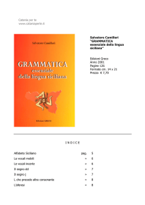 Alfabeto Siciliano pag. 5 Le vocali mobili