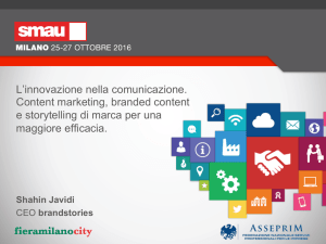 L`innovazione nella comunicazione. Content marketing