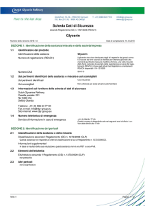 Scheda Dati di Sicurezza: Glycerin