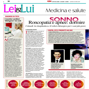 Roncopatia e apnee: dormire