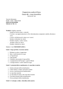 programma svolto 4 B fisica prof.ssa M. Tuzi