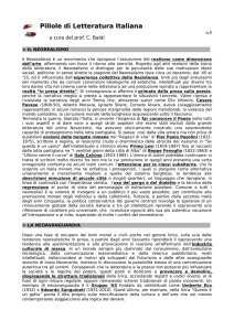 Il Neorealismo e la Neovanguardia