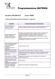 Matematica - Liceo Artistico Caravaggio