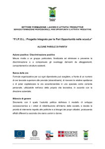 “P.I.P.O.L.: Progetto Integrato per le Pari Opportunità nelle scuoLe”