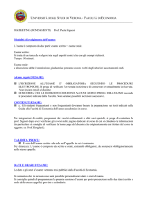 UNIVERSITÀ DEGLI STUDI DI VERONA