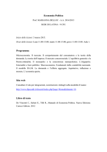 Economia Politica Programma Sito web Libro di testo