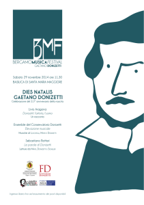 DIES NATALIS GAETANO DONIZETTI