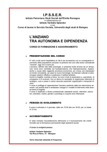 ipsser l`anziano tra autonomia e dipendenza