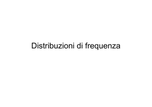 Distribuzioni di frequenza - Progetto e