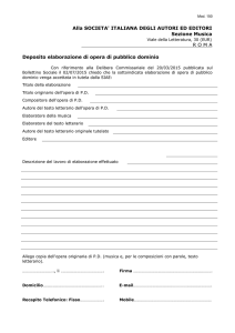 TITOLO DEL DOCUMENTO