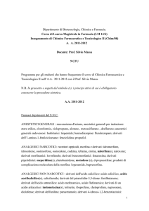 Chimica Farmaceutica e Tosscologica II