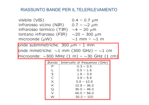 RIASSUNTO BANDE PER IL TELERILEVAMENTO