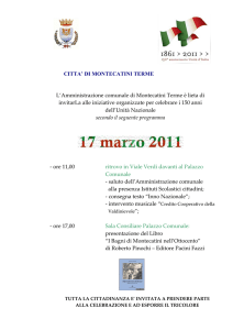 Invito 17 marzo 150 Anniversario Unità d`Italia