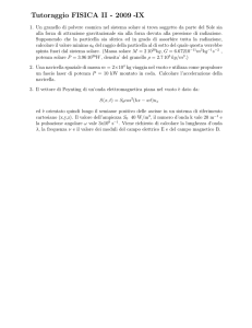 Tutoraggio FISICA II - 2009 -IX