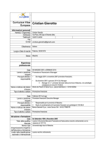 Cristian Gierotto - Comune di Capo d`Orlando